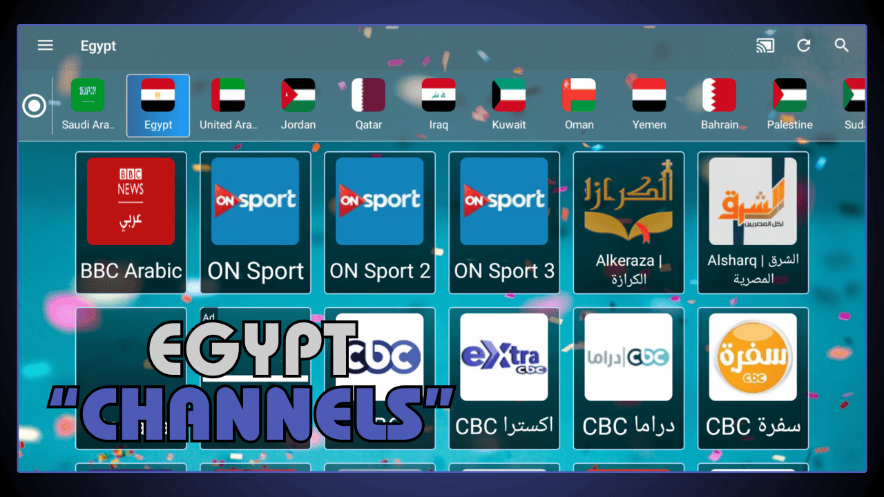 Egypt Channels Available