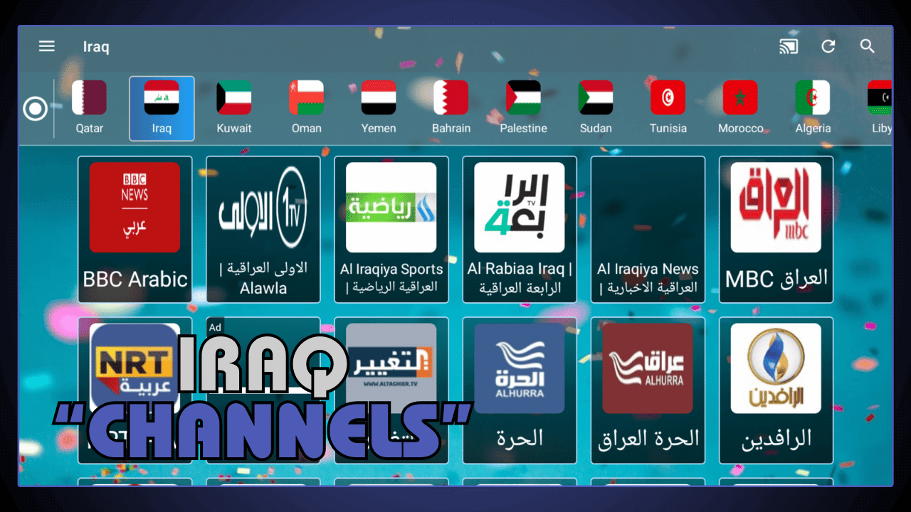 Iraq Channels Available