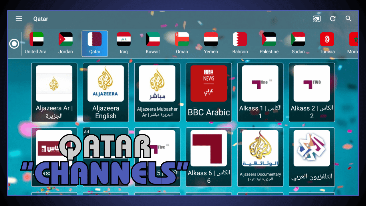Qatar Channels Available