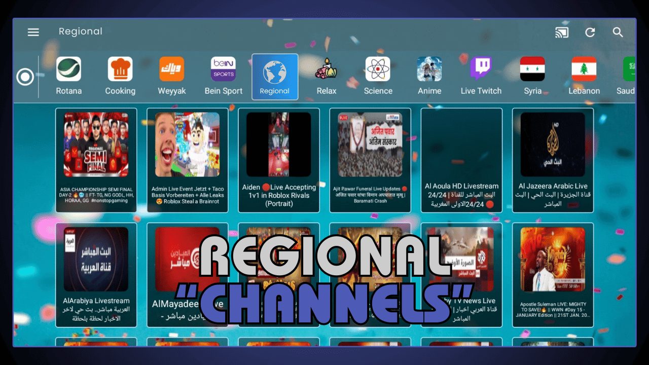 Regional Channels