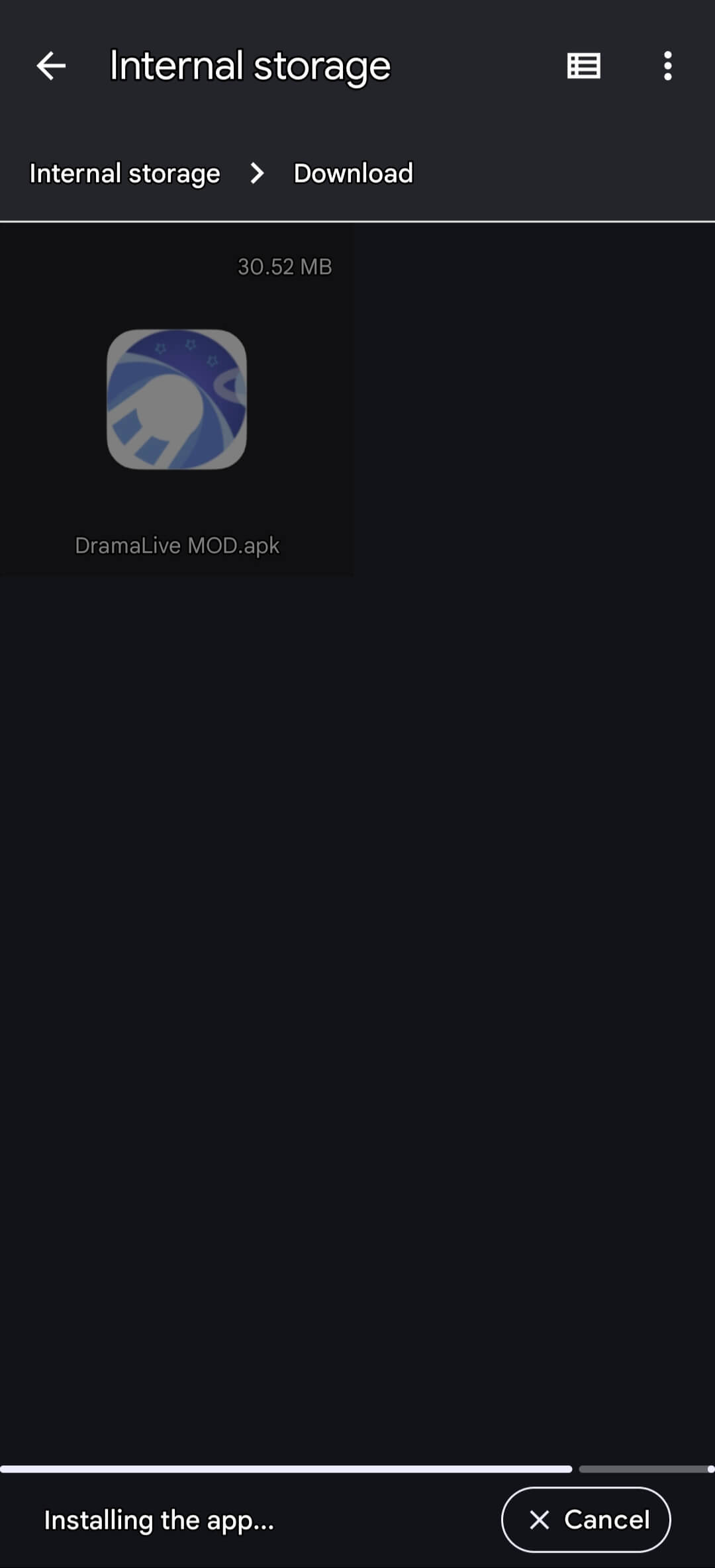 Open APK Through File Manager